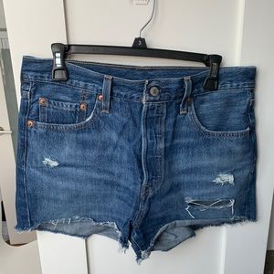 Levi’s 501 High Rise Denim Shorts